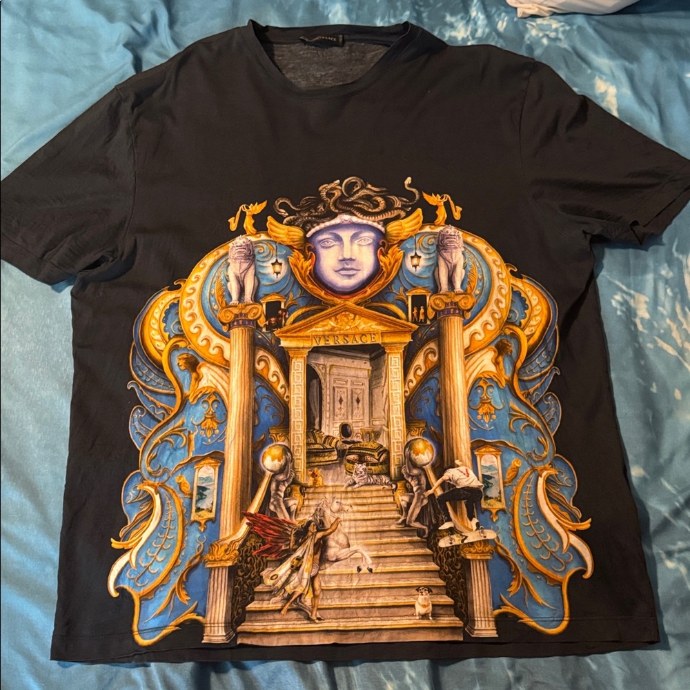 Versace Black and Blue T-Shirt